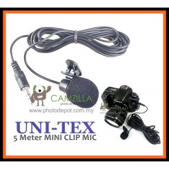 Camzilla Uni-Tex Hands Free 3.5mm Clip Mic Dslr Microphone - 5 Meter
